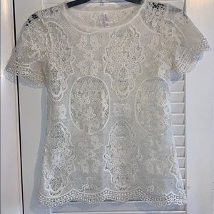 white lace blouse (worn once)